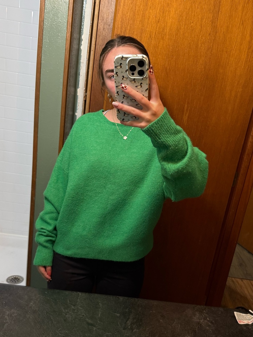 ZARA Green Sweater
